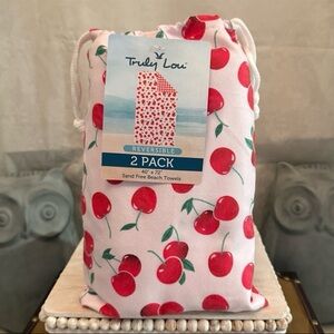 ⚡️Truly Lou Cherry Beach Towels